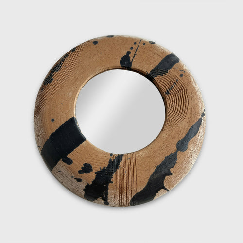 Miroir Terracotta , email calligraphique - Taille L | EMPREINTES Paris - EMPREINTES Paris