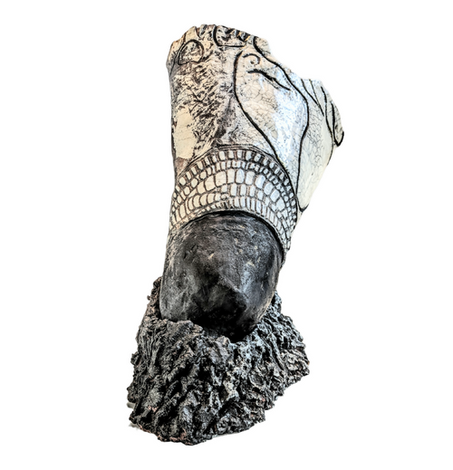 sculpture_grand_raku_head_marie_juge_sculpteur_raku copie | EMPREINTES Paris - EMPREINTES Paris