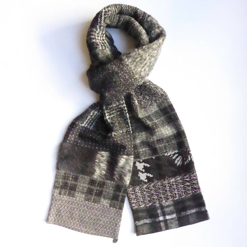 Écharpe hivernale XL camaïeu gris | EMPREINTES Paris - EMPREINTES Paris