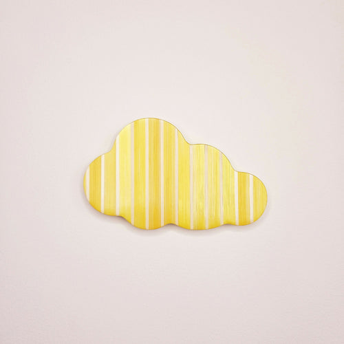 Série Mini Pop - Nuage rayures jaune et blanc | EMPREINTES Paris - EMPREINTES Paris
