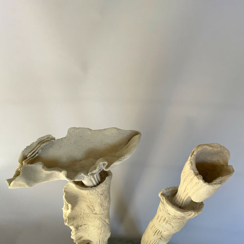 Sculpture Reflets Silencieux céramique grès blanc | EMPREINTES Paris - EMPREINTES Paris