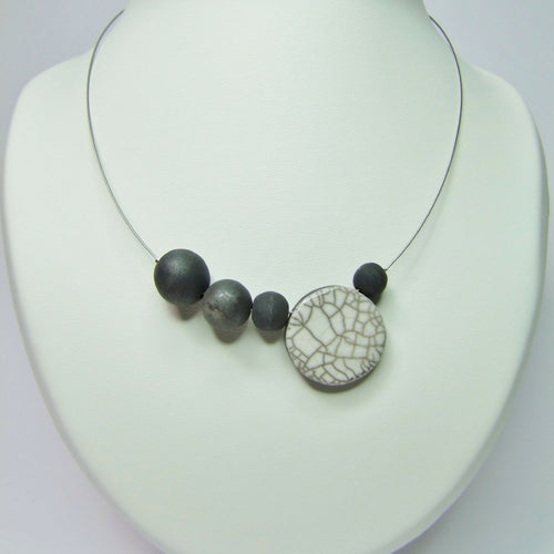 Collier Décroissant blanc craquelé | EMPREINTES Paris - EMPREINTES Paris