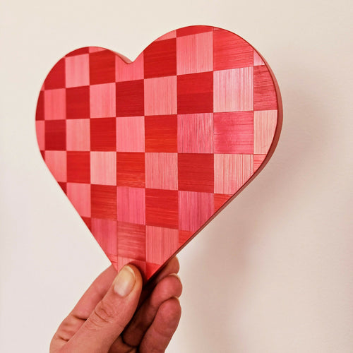 serie_pop_coeur_damiers_rose_rouge_hop_studio | EMPREINTES Paris - EMPREINTES Paris