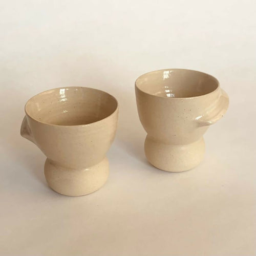 Duo de Tasses à Café Bulle blanches | EMPREINTES Paris - EMPREINTES Paris