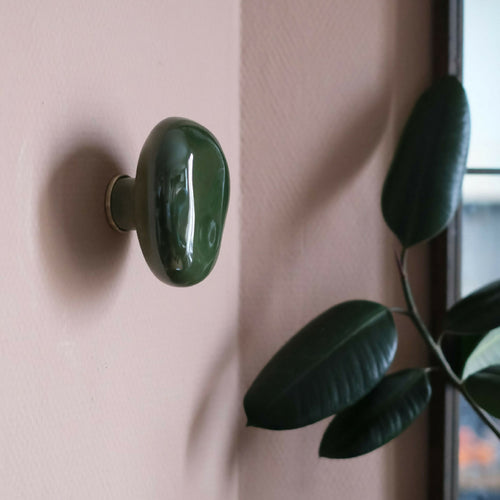 Patère Agate vert Mousse | EMPREINTES Paris - EMPREINTES Paris