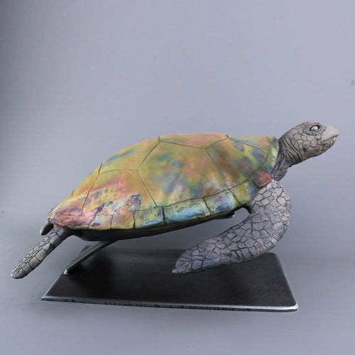 sculpture_de_tortue_en_raku_cuivre_mat_sara_grace_wevill copie | EMPREINTES Paris - EMPREINTES Paris