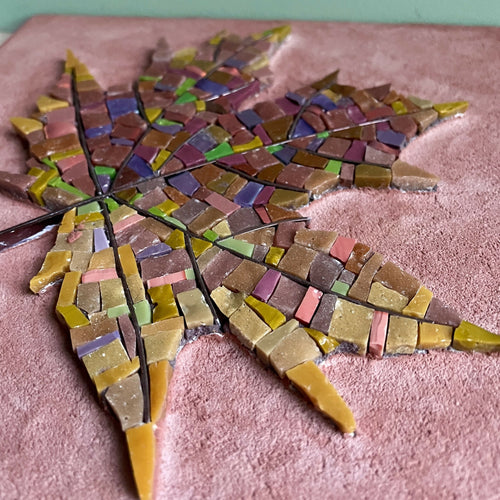 feuille_mosaique_erable_enduit_musea_mosaique copie | EMPREINTES Paris - EMPREINTES Paris