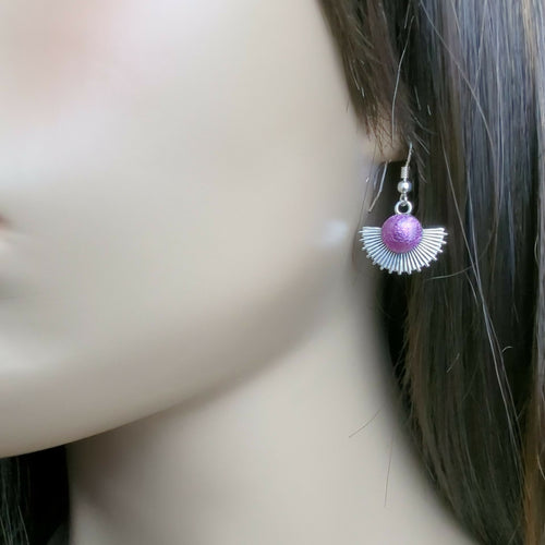 Boucles d'oreilles en émail - Éventail | EMPREINTES Paris - EMPREINTES Paris