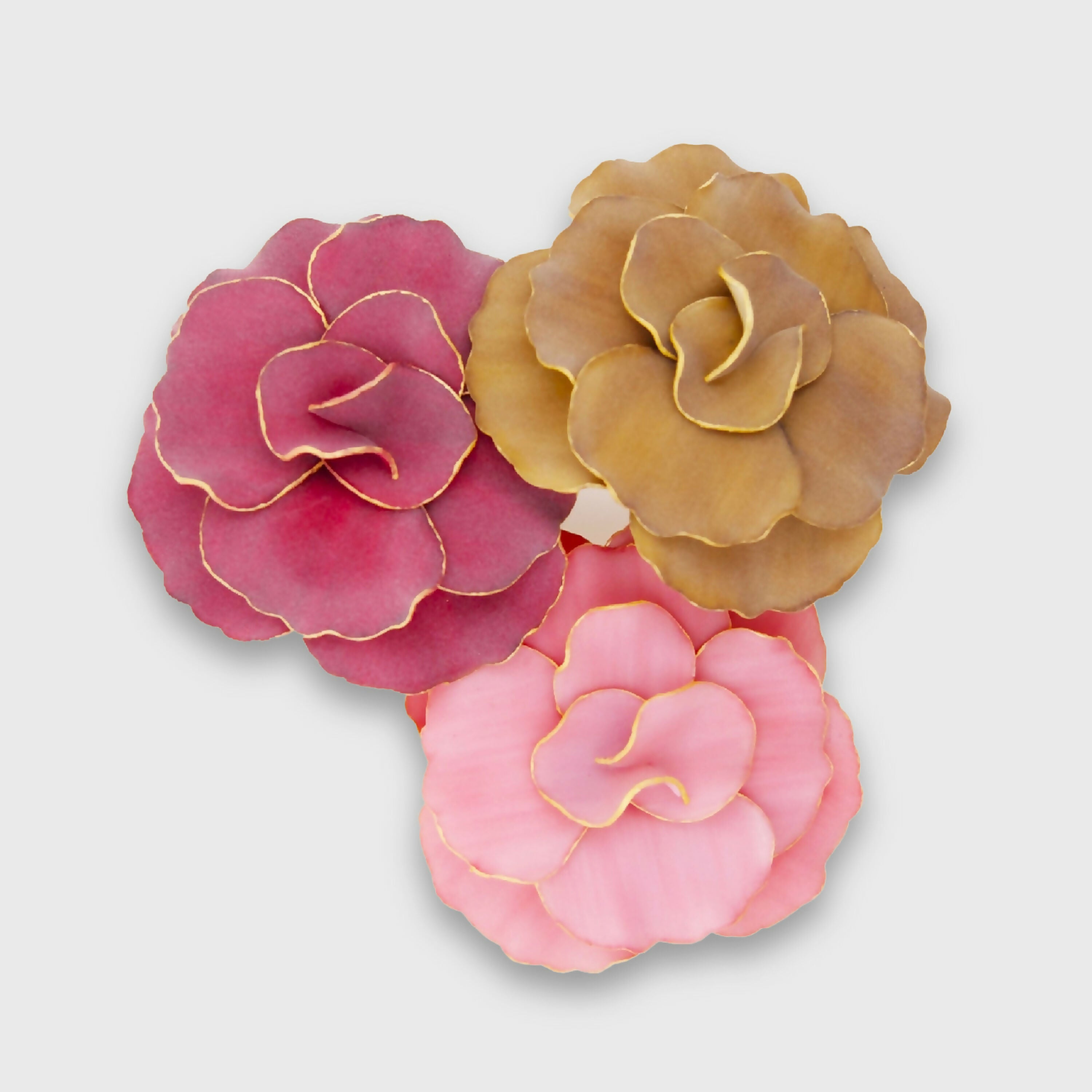 Grande broche Mathie mat coloris au choix | EMPREINTES Paris