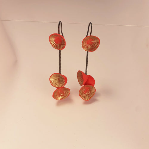 boucles_doreilles_nenuphars_souples_orange_et_or_aurelie_lejeune copie | EMPREINTES Paris - EMPREINTES Paris
