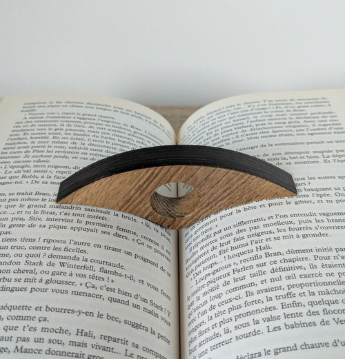 Bague de lecture avec Marqueterie de Paille Noire | EMPREINTES Paris - EMPREINTES Paris