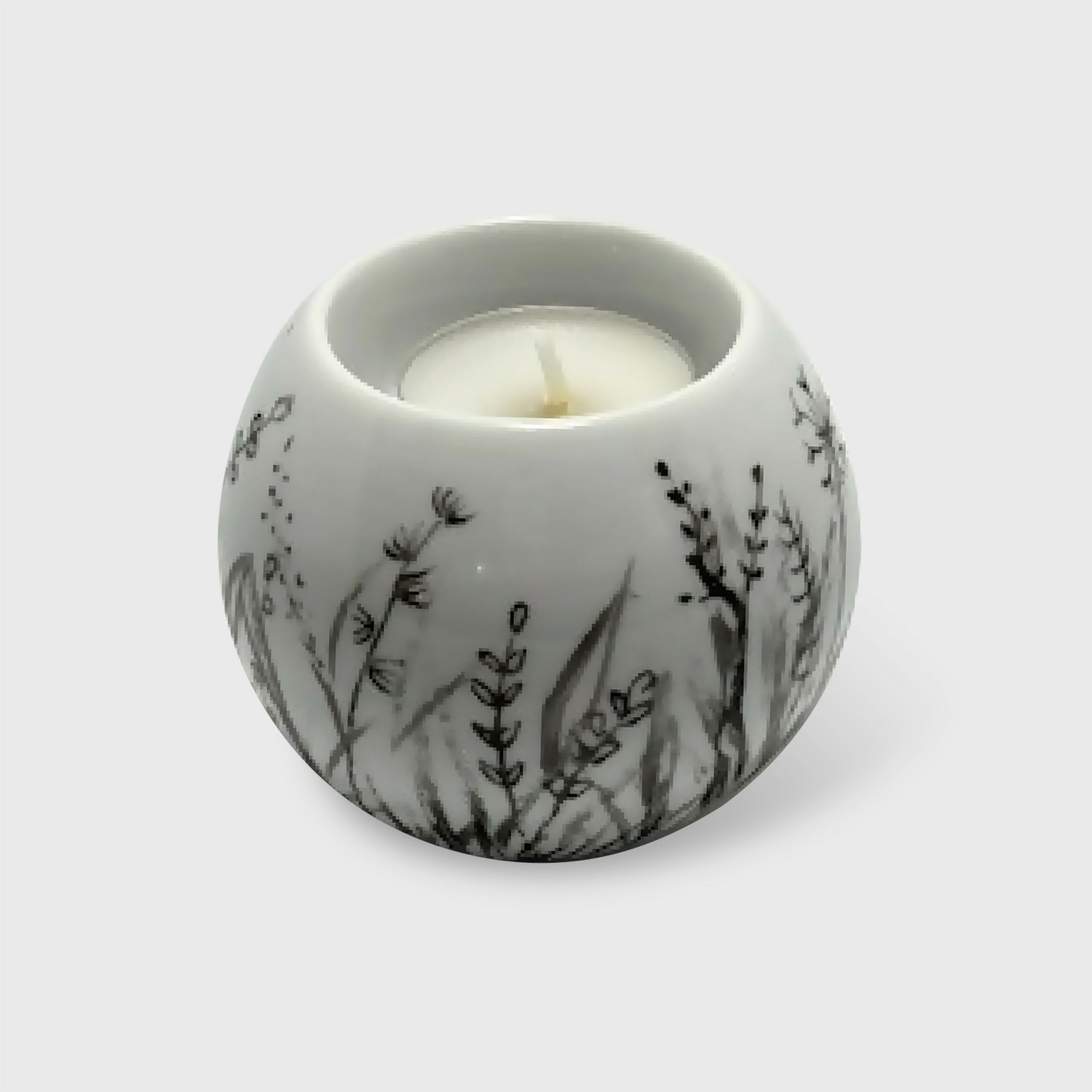 Bougeoir boule HERBES ET FLEURS CHAMPETRES 2 | EMPREINTES Paris