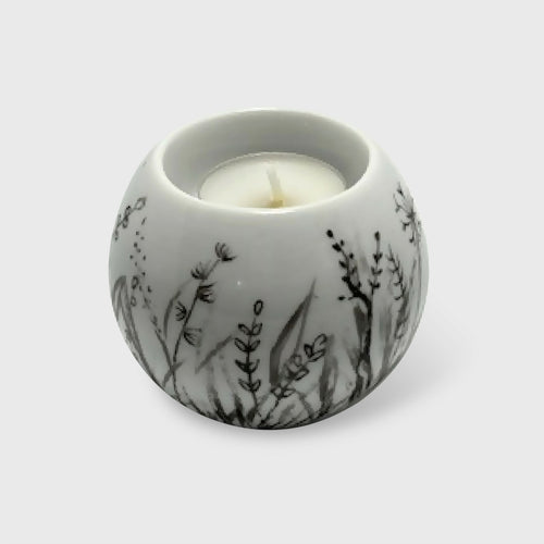 Bougeoir boule HERBES ET FLEURS CHAMPETRES 2 | EMPREINTES Paris - EMPREINTES Paris