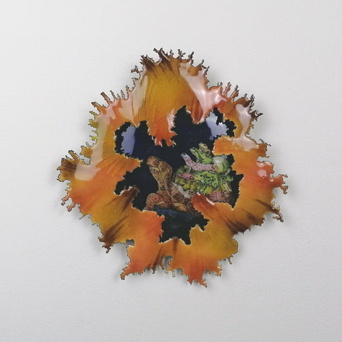 Un oeil sur le monde - Décoration murale en émail 3D sur cuivre | EMPREINTES Paris - EMPREINTES Paris