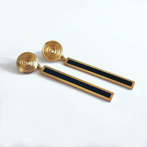 Boucles d'oreilles Klimty bois d'ébène argent ou dorées | EMPREINTES Paris - EMPREINTES Paris