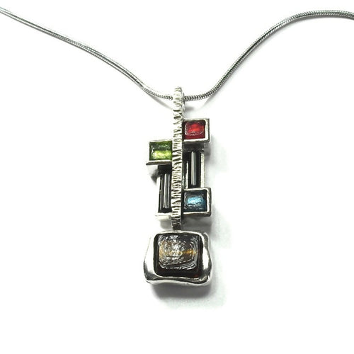 collier_avec_pendentif_en_etain_et_verre_colore_bijoux_christine_philippe copie | EMPREINTES Paris - EMPREINTES Paris