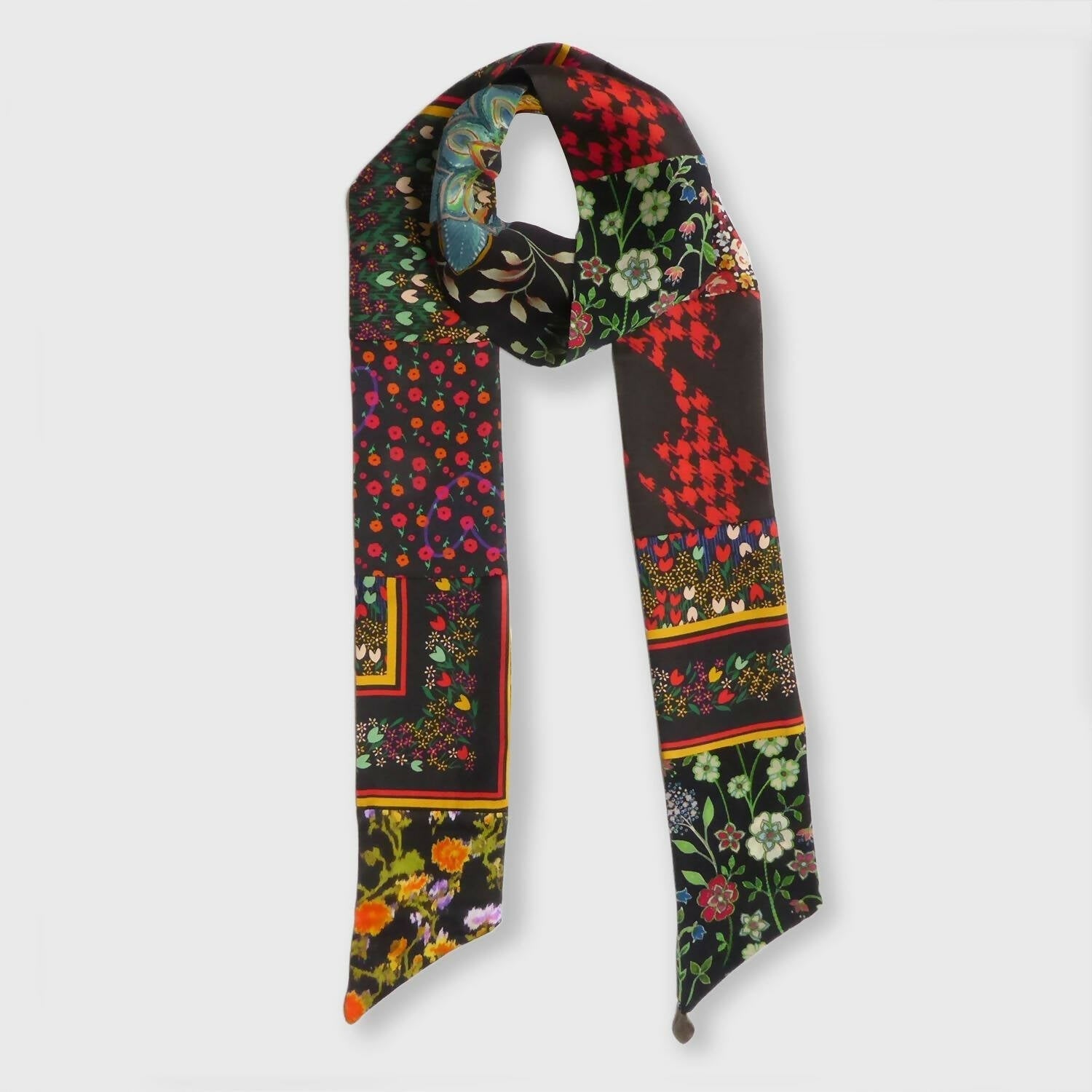 Bandeau soie black cachemire | EMPREINTES Paris