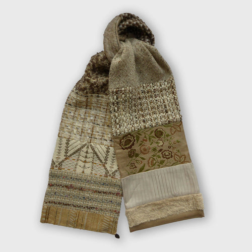 Écharpe hivernale -beige ecru | EMPREINTES Paris - EMPREINTES Paris