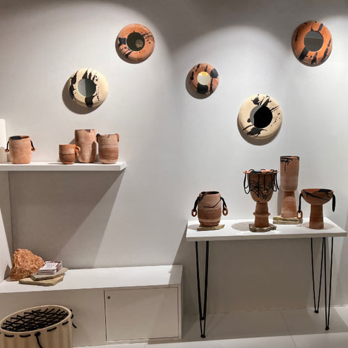 Miroir Terracotta , email calligraphique - Taille L | EMPREINTES Paris - EMPREINTES Paris