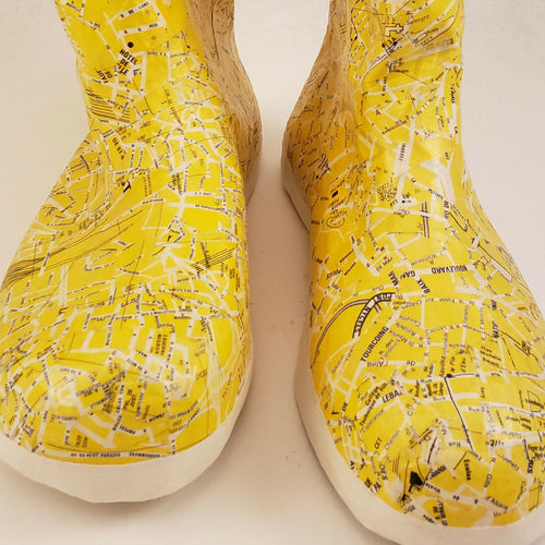 sculpture_papier_de_bottes_jaunes_laurence_lehel copie | EMPREINTES Paris - EMPREINTES Paris