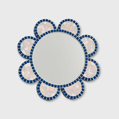 miroir_fleur_rose_pale_et_contours_bleus_solene_leglise copie | EMPREINTES Paris - EMPREINTES Paris