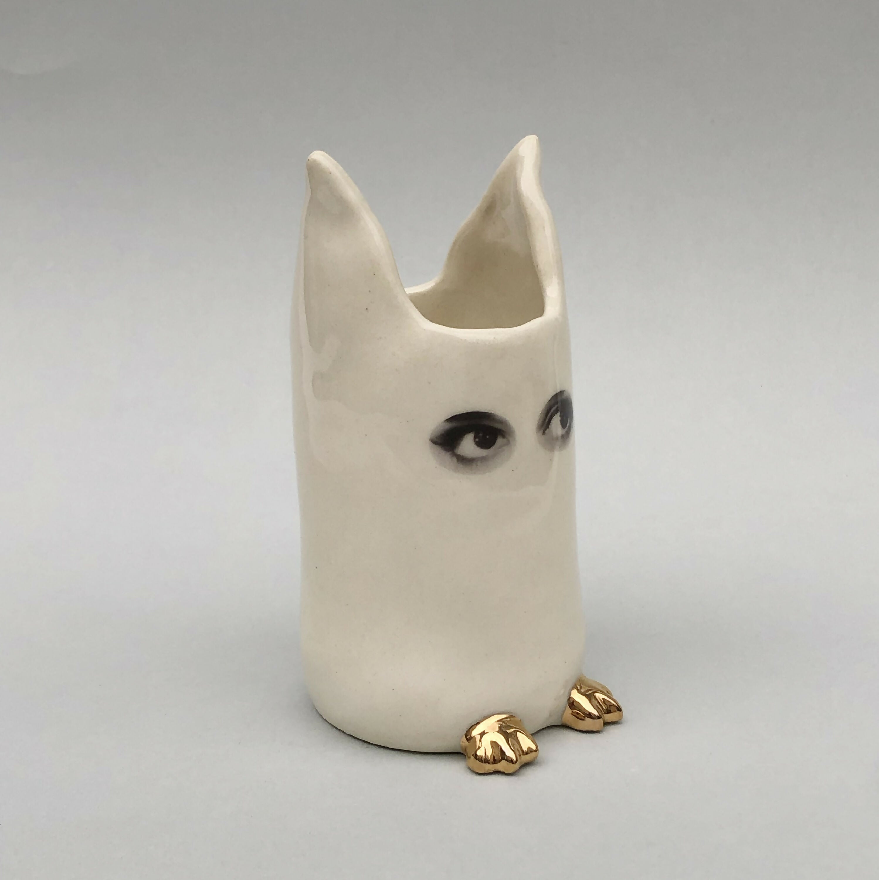 Vase Espionne blanc, petit modèle | EMPREINTES Paris