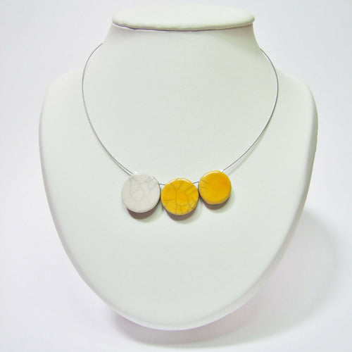 Collier trio Plat jaune | EMPREINTES Paris - EMPREINTES Paris