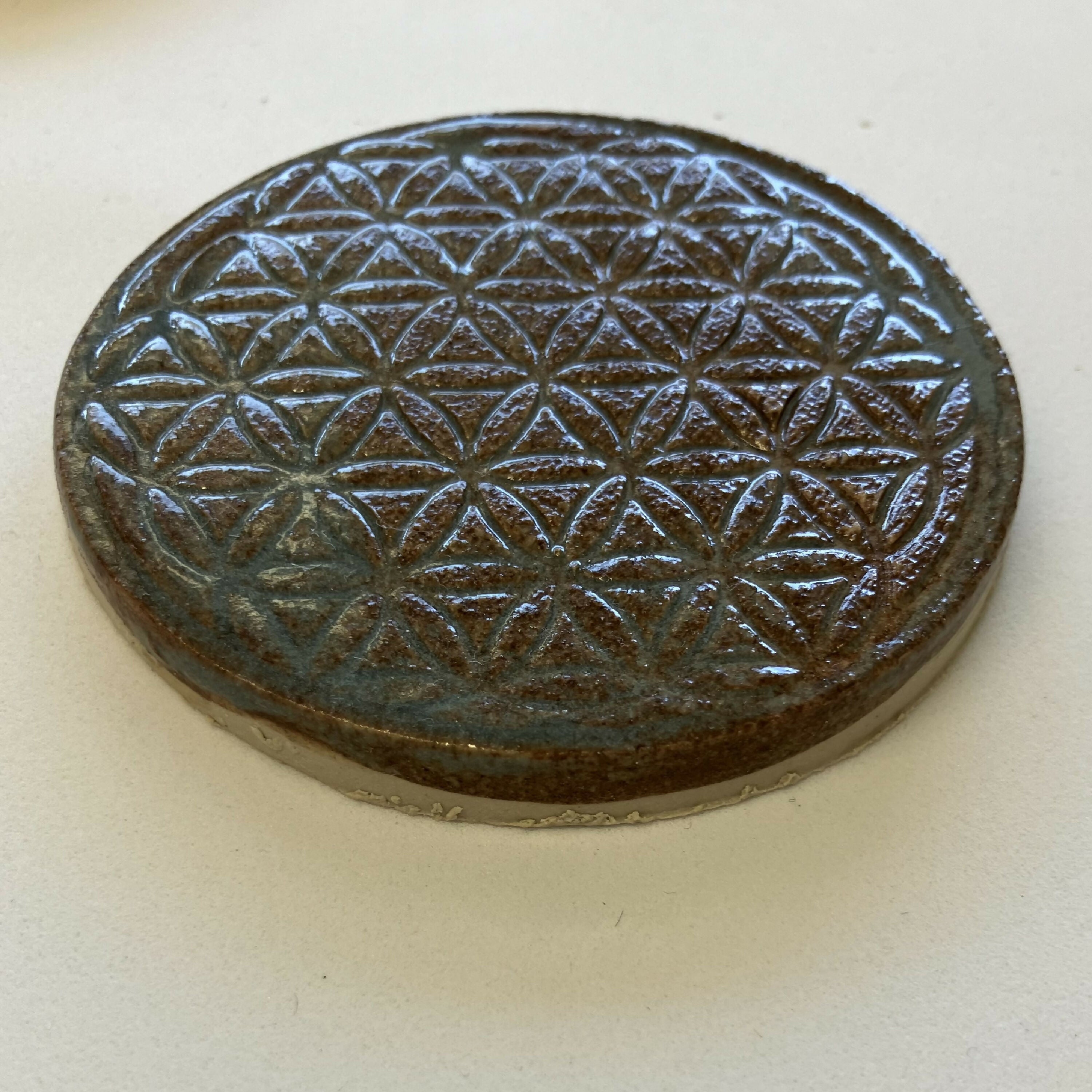 Fleur de vie en grès (67mm environ) | EMPREINTES Paris