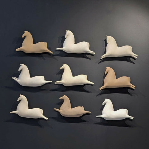 Sculpture Murale Mini Cheval III Noir 1 | EMPREINTES Paris - EMPREINTES Paris