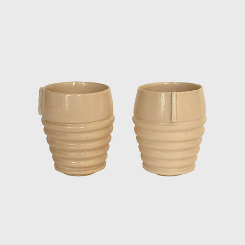 Duo de Tasses à Café Sillage blanches | EMPREINTES Paris - EMPREINTES Paris