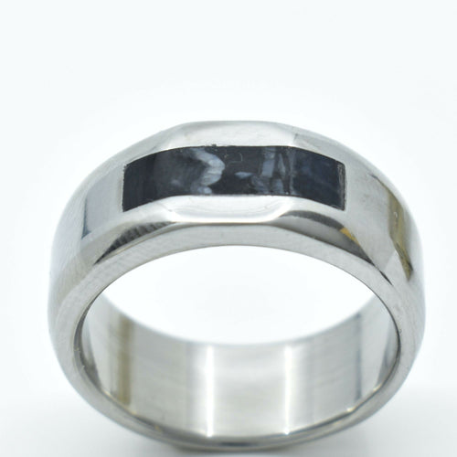 Bague titane et inser en Molaire de Mammouth | EMPREINTES Paris - EMPREINTES Paris