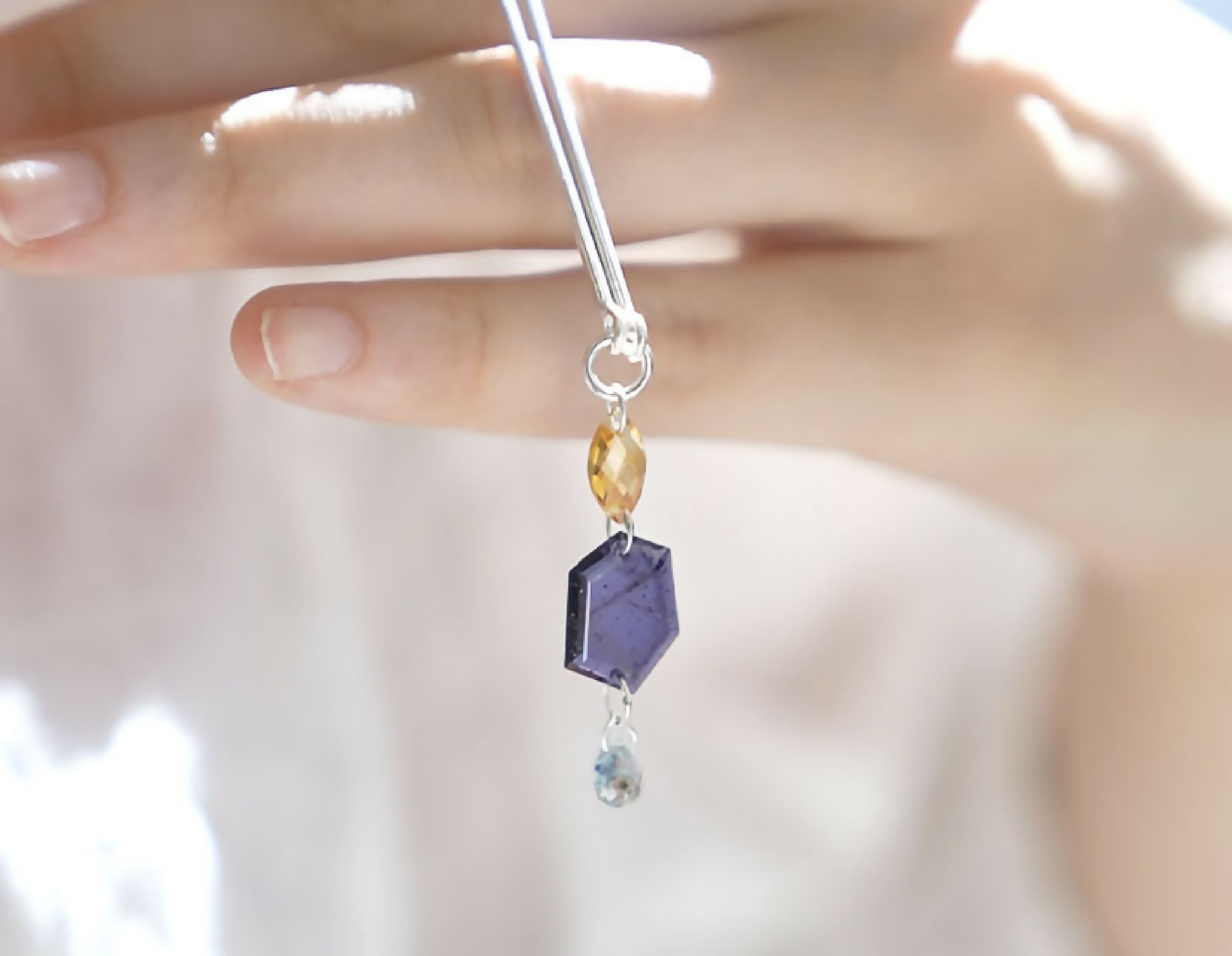 Collier artisanal Argent et pierres fines | EMPREINTES Paris