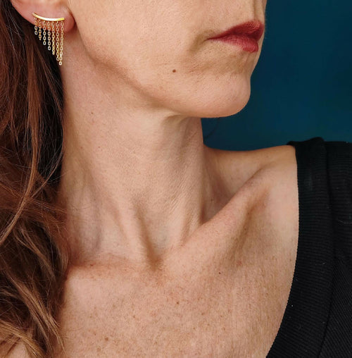 boucles_doreilles_grimpantes_chaines_dorees_a_part_bijoux copie | EMPREINTES Paris - EMPREINTES Paris