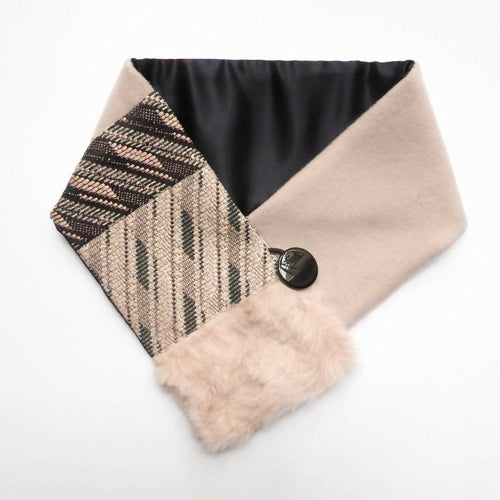 Col en laine rose pâle | EMPREINTES Paris - EMPREINTES Paris