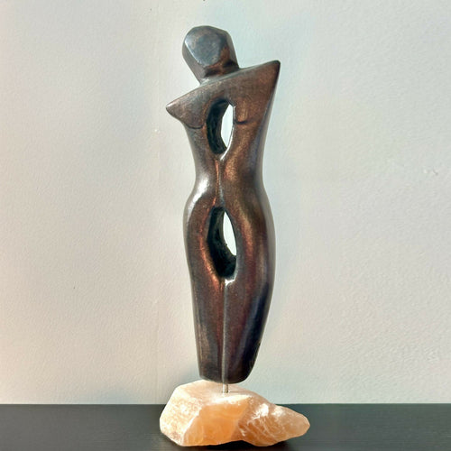 Figurine 15 en pierre calcaire de l'île de Ré, patiné bronze cuivré | EMPREINTES Paris - EMPREINTES Paris