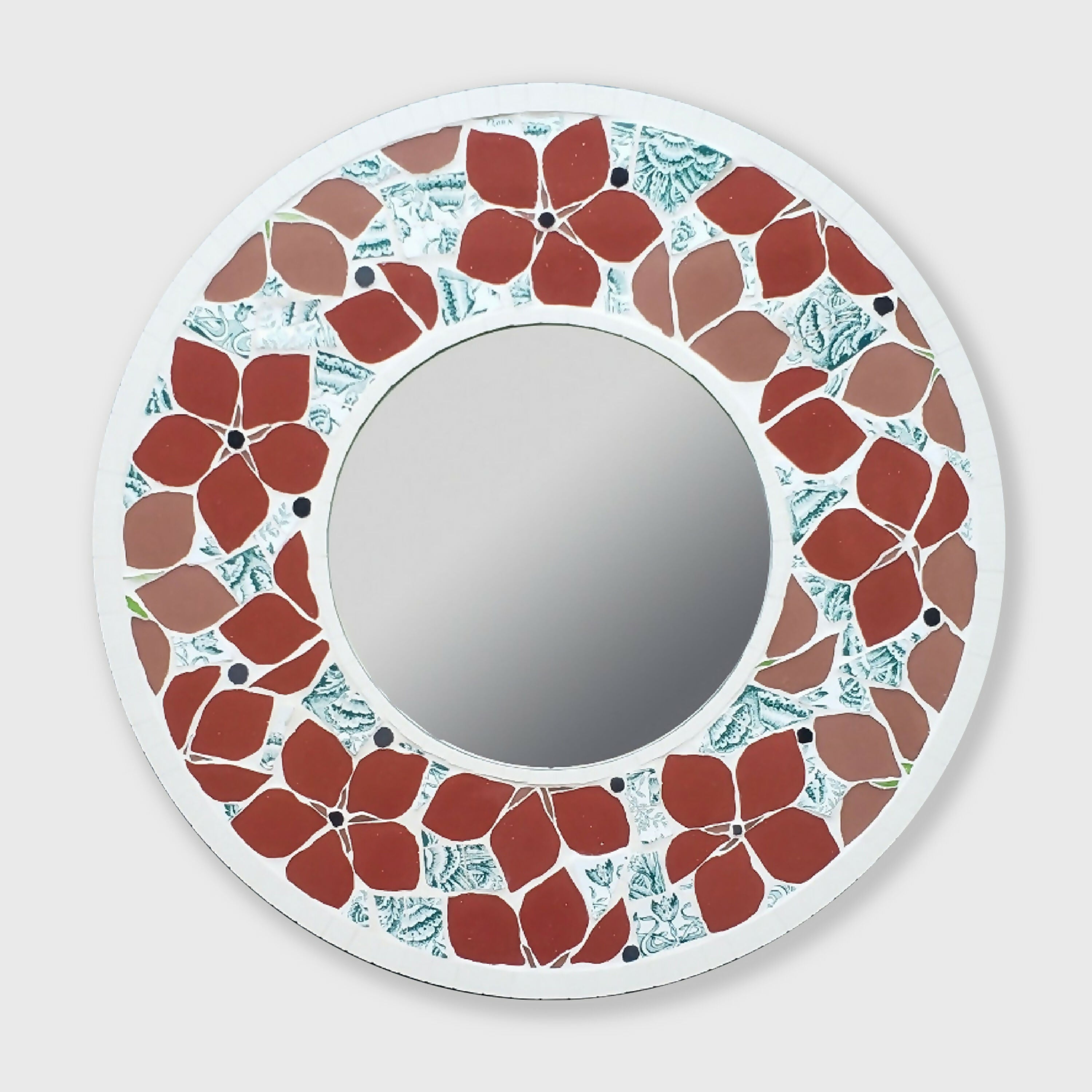 miroir_rond_en_mosaique_fleurs_daout_anis_et_celadon copie | EMPREINTES Paris