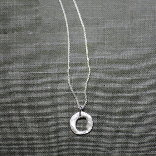Collier petits cercles texturés en argent massif | EMPREINTES Paris - EMPREINTES Paris