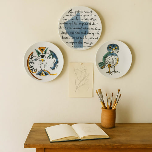 Assiette murale Deux profils | EMPREINTES Paris - EMPREINTES Paris