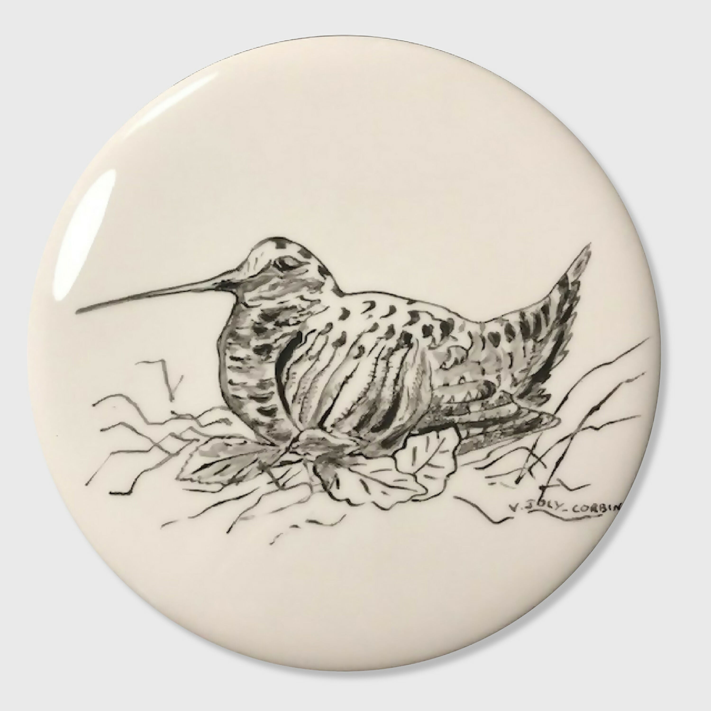 tableau_de_porcelaine_becasse_veronique_joly_corbin copie | EMPREINTES Paris