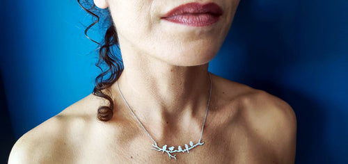 Collier oiseaux Argent petit modèle | EMPREINTES Paris - EMPREINTES Paris