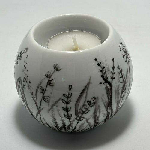 Bougeoir boule HERBES ET FLEURS CHAMPETRES 5 | EMPREINTES Paris - EMPREINTES Paris