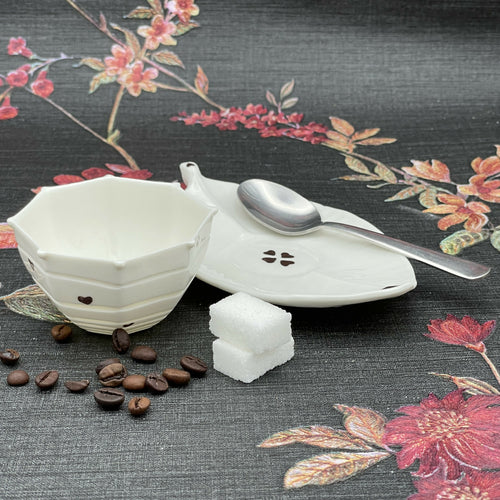 Petit Cœur soucoupe feuille 7 - Service Parapluie - serena ilari copie | EMPREINTES Paris - EMPREINTES Paris