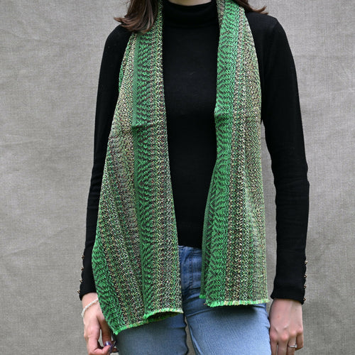 echarpe_vert_clair_creation_tissages_francois_vieillard copie | EMPREINTES Paris - EMPREINTES Paris