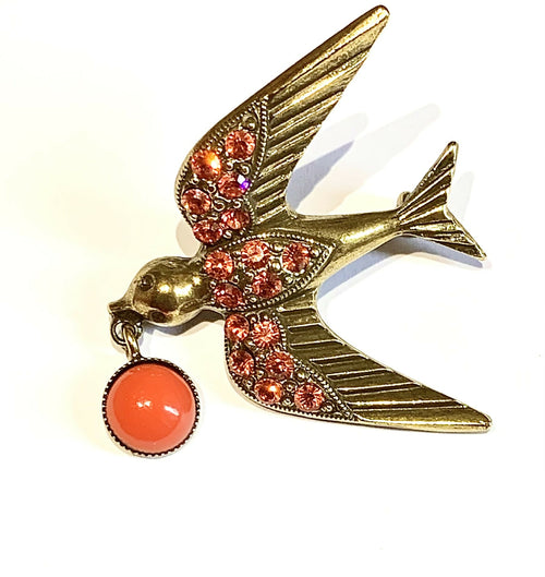 broche_hirondelle_orangee_zazou copie | EMPREINTES Paris - EMPREINTES Paris