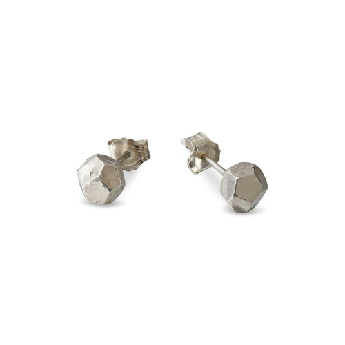Boucles d'oreille puces Pyrite argent - serena ilari copie | EMPREINTES Paris - EMPREINTES Paris