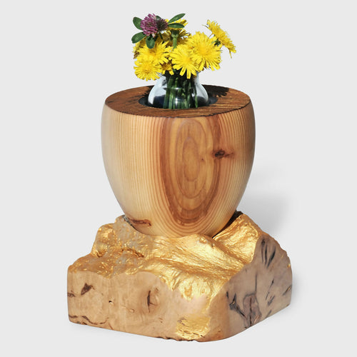 Vase décoratif en mélèze et érable champêtre | EMPREINTES Paris - EMPREINTES Paris