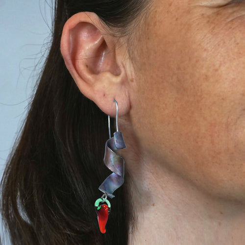 Boucles bronze verre Murano 107 | EMPREINTES Paris - EMPREINTES Paris