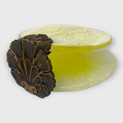 porte carte jaune grues Japonaise cadeau noel homme1 | EMPREINTES Paris - EMPREINTES Paris