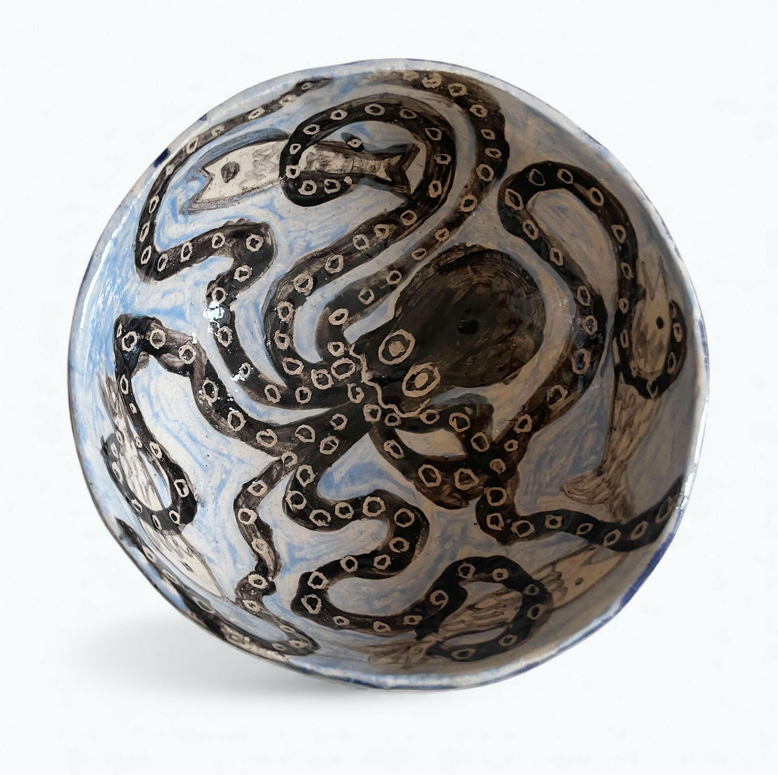 Coupelle bleue au poulpe | EMPREINTES Paris