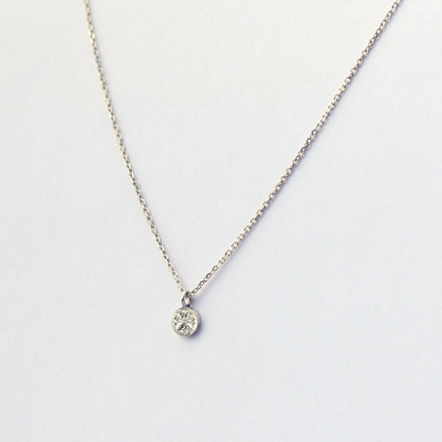 Collier Pastille gravé à la main en argent | EMPREINTES Paris - EMPREINTES Paris